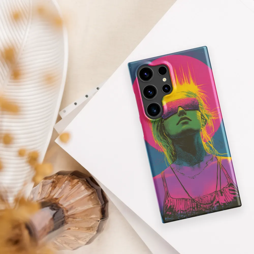Neon Dreams: Portrait of a Modern Muse | Phone Case |  S24 Ultra | Snap Case | Matte