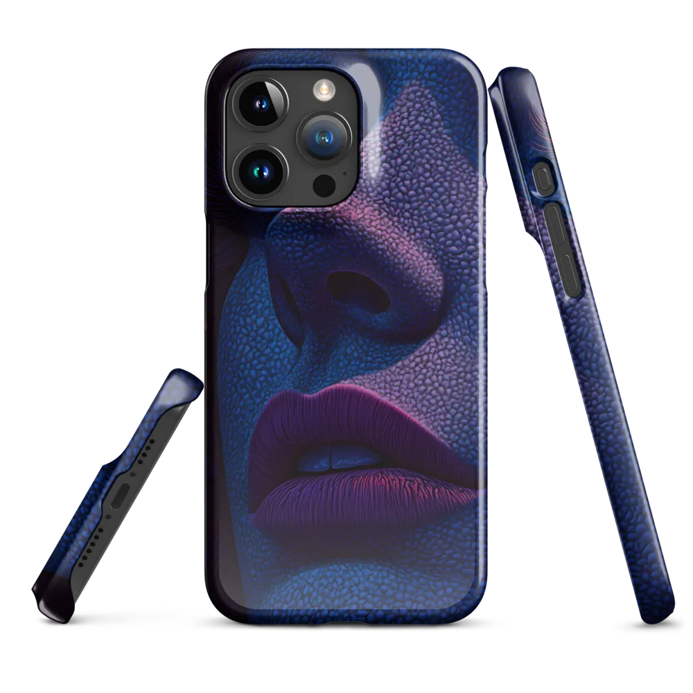Pebbled Blue — Close Study of a Face