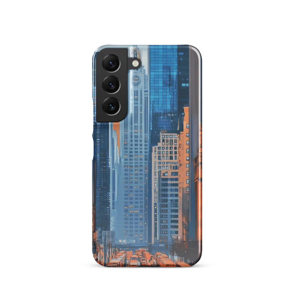 Urban Symphony in Blue and Orange