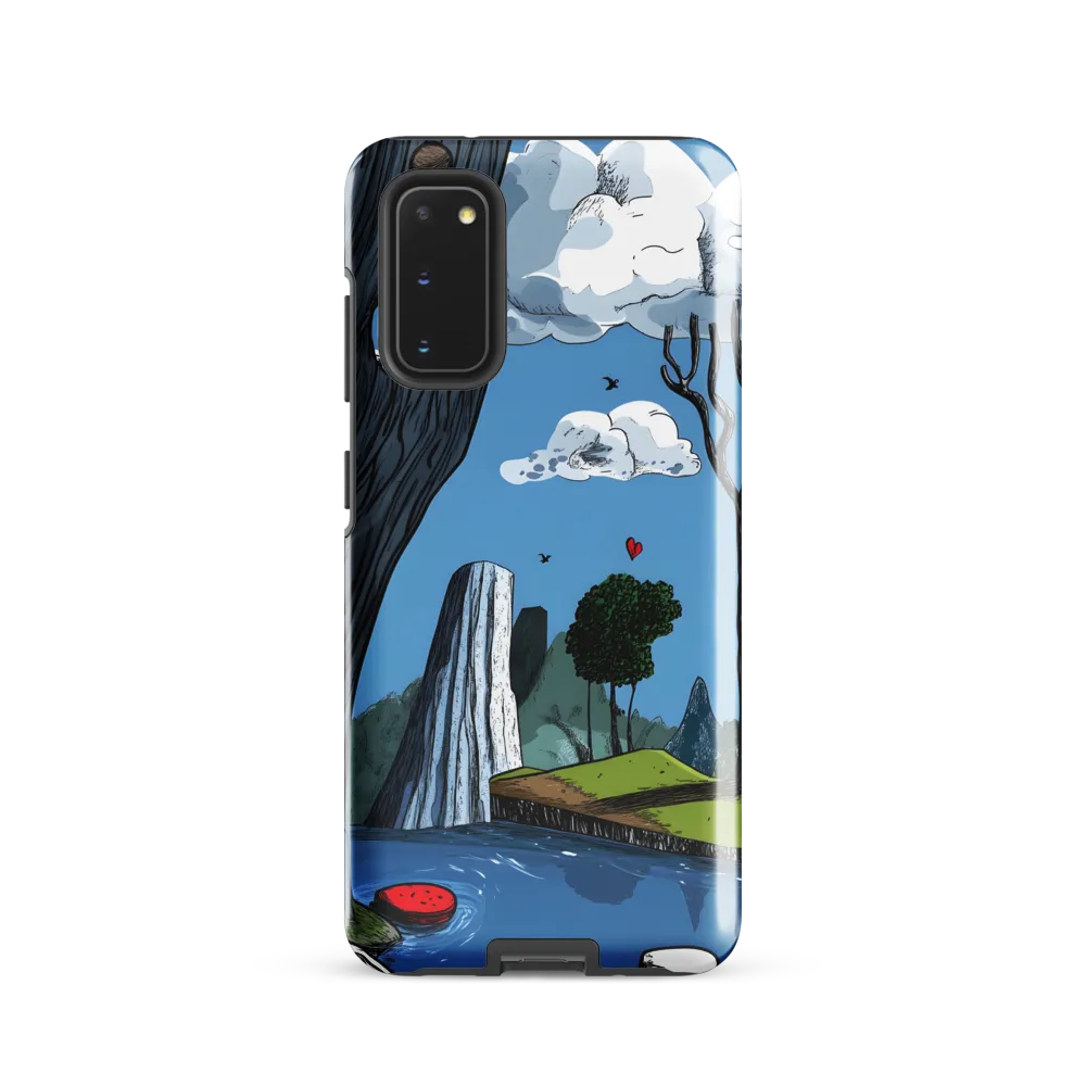 Whimsical Cliffside Reflections