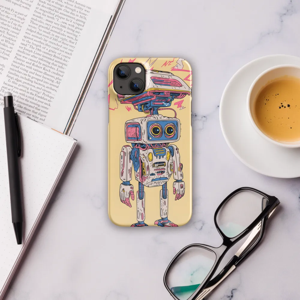 Whimsical Robot Delight | Phone Case |  14 Plus | Snap Case | Glossy