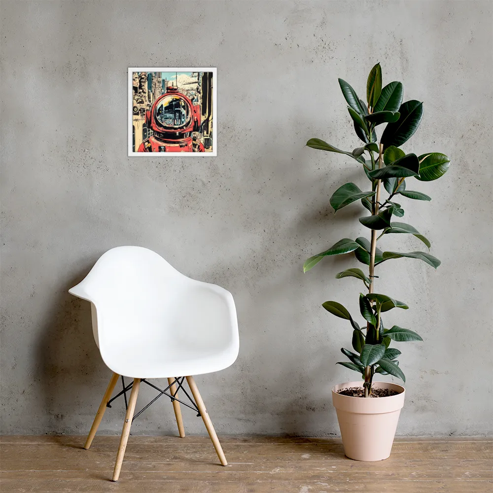 Reflections of Tomorrow | Poster with White Frame | 14″×14″