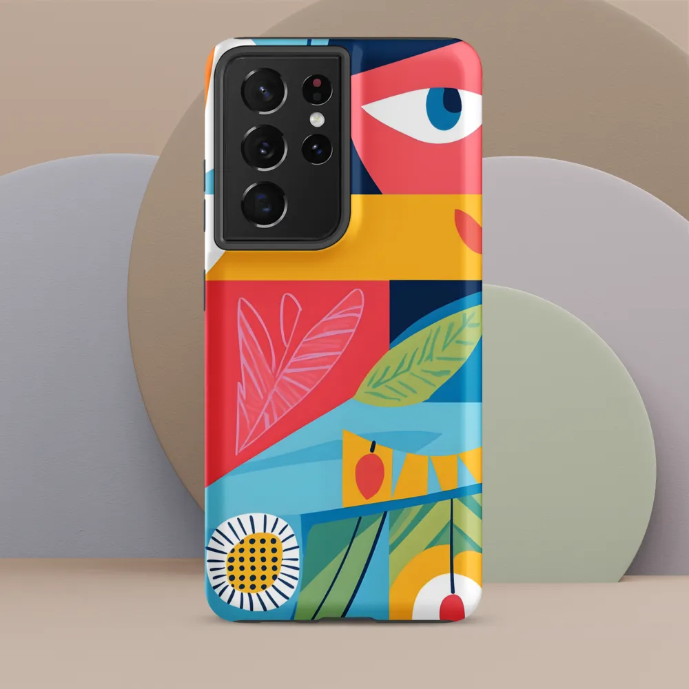 Vibrant Geometric Visage