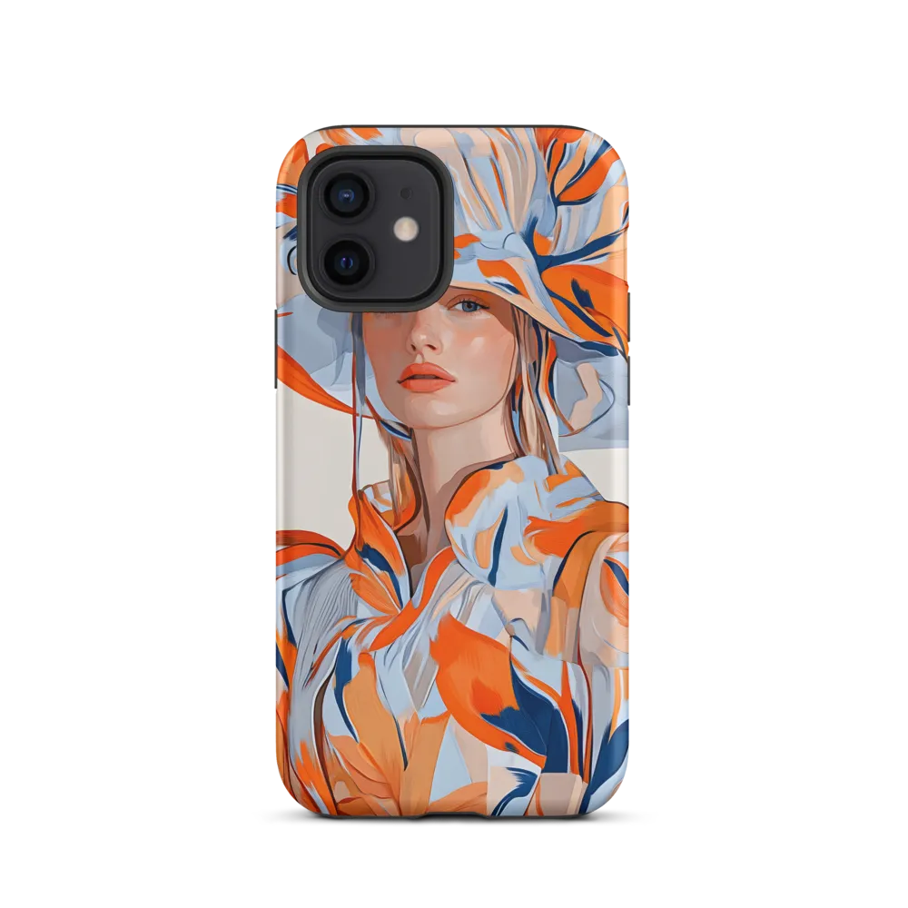 Striated Hat — Study in Orange and Blue