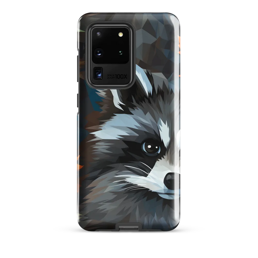 Whispers of Autumn: The Raccoon's Gaze