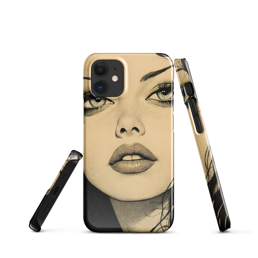 Enigmatic Gaze | Phone Case |  12 Mini | Snap Case | Glossy