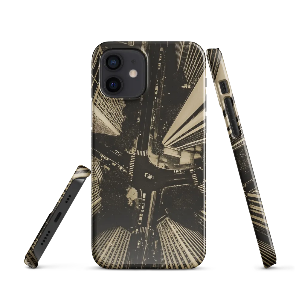 Urban Symphony: Aerial Perspective of City Life | Phone Case |  12 | Snap Case | Glossy