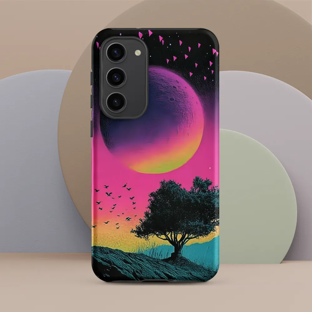 Dusk Under a Neon Moon