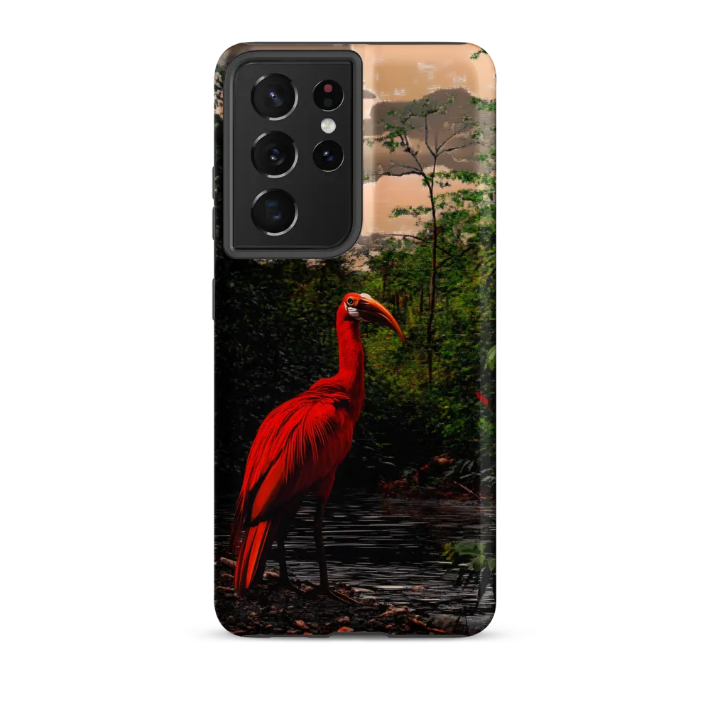Enigmatic Elegance: The Scarlet Observer