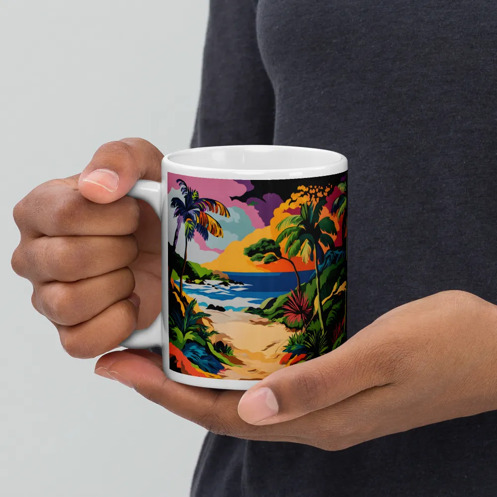 Tropical Sunset Escape | Mugs | Multiple Sizes & Colors