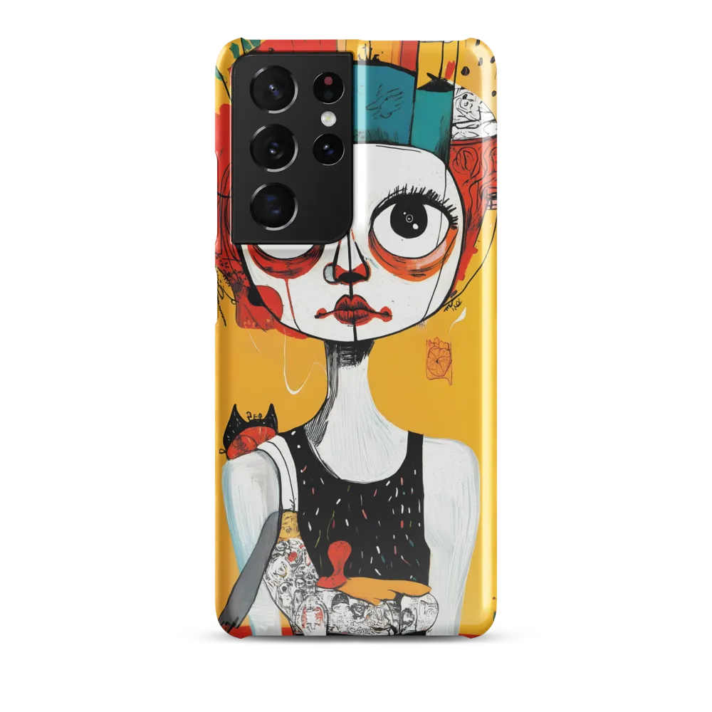 Whimsical Reflections: A Surreal Portrait | Phone Case |  S21 Ultra | Snap Case | Glossy