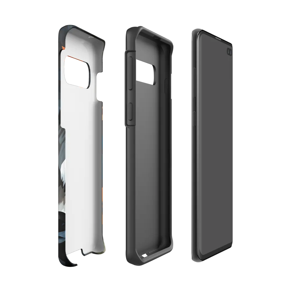 Whispers of Autumn: The Raccoon's Gaze | Phone Case |  S10 | Tough Case | Matte