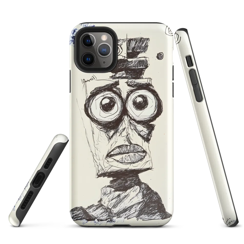 Abstract Surrealist Figure in Cubism | Phone Case |  11 Pro Max | Tough Case | Glossy