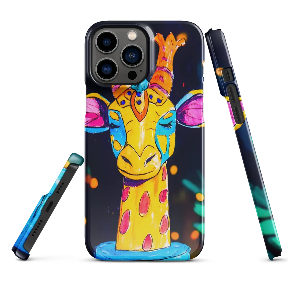 Whimsical Giraffe in Vibrant Colors