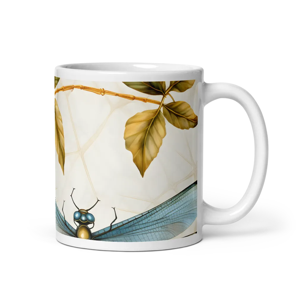 Ethereal Dance of Dragonflies | Mug with White inside | 11 oz