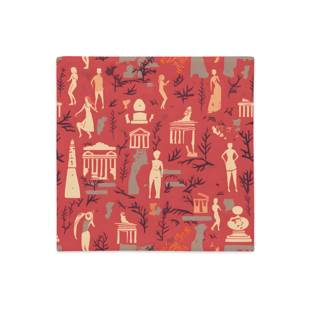 Harmony of Figures and Architecture | Pillow Case | 18″×18″