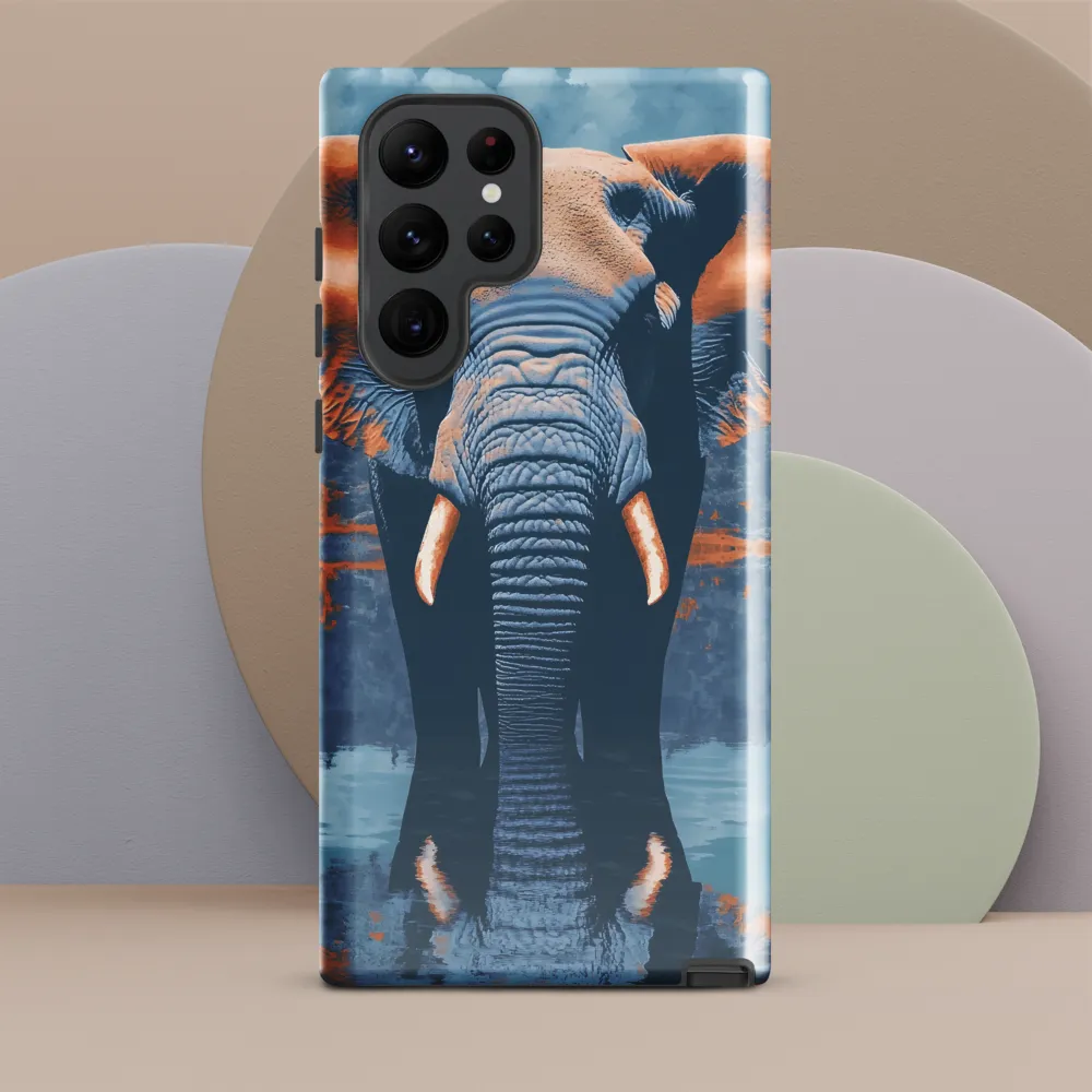 Majestic Reflection: The Elephant's Serenade