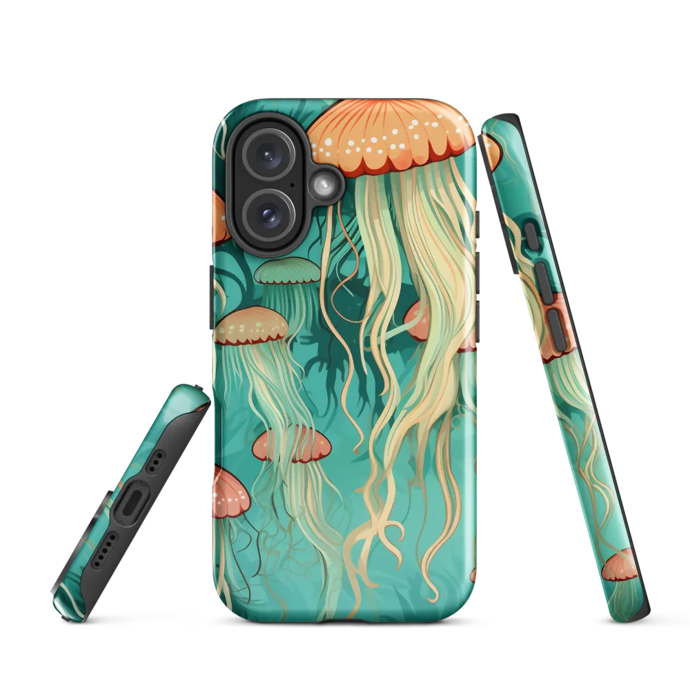 Ethereal Dance of Jellyfish | Phone Case |  16 | Tough Case | Glossy