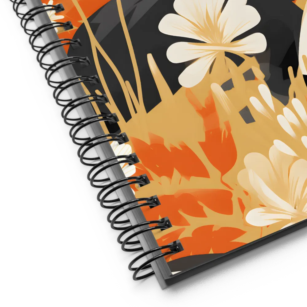 Whimsical Badgers in Bloom | Spiral Notebook