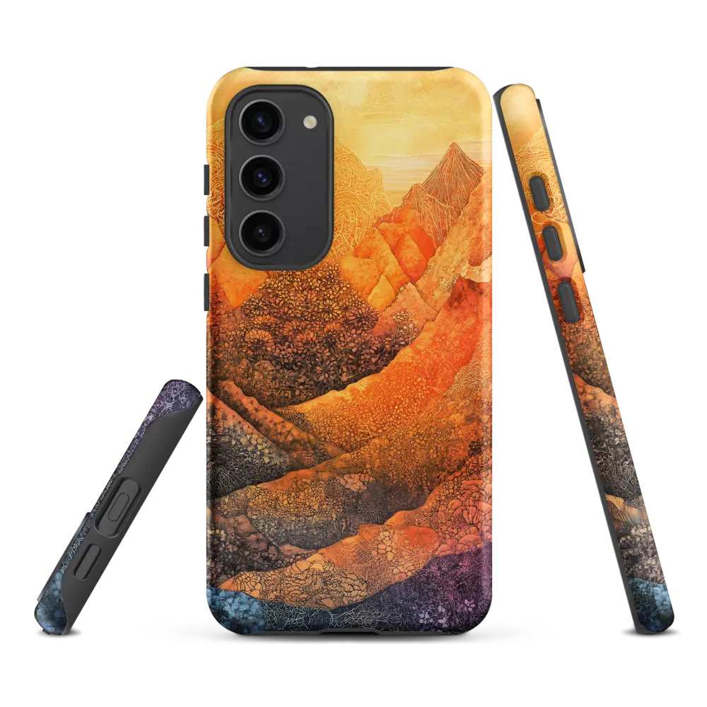 Serene Peaks of Color