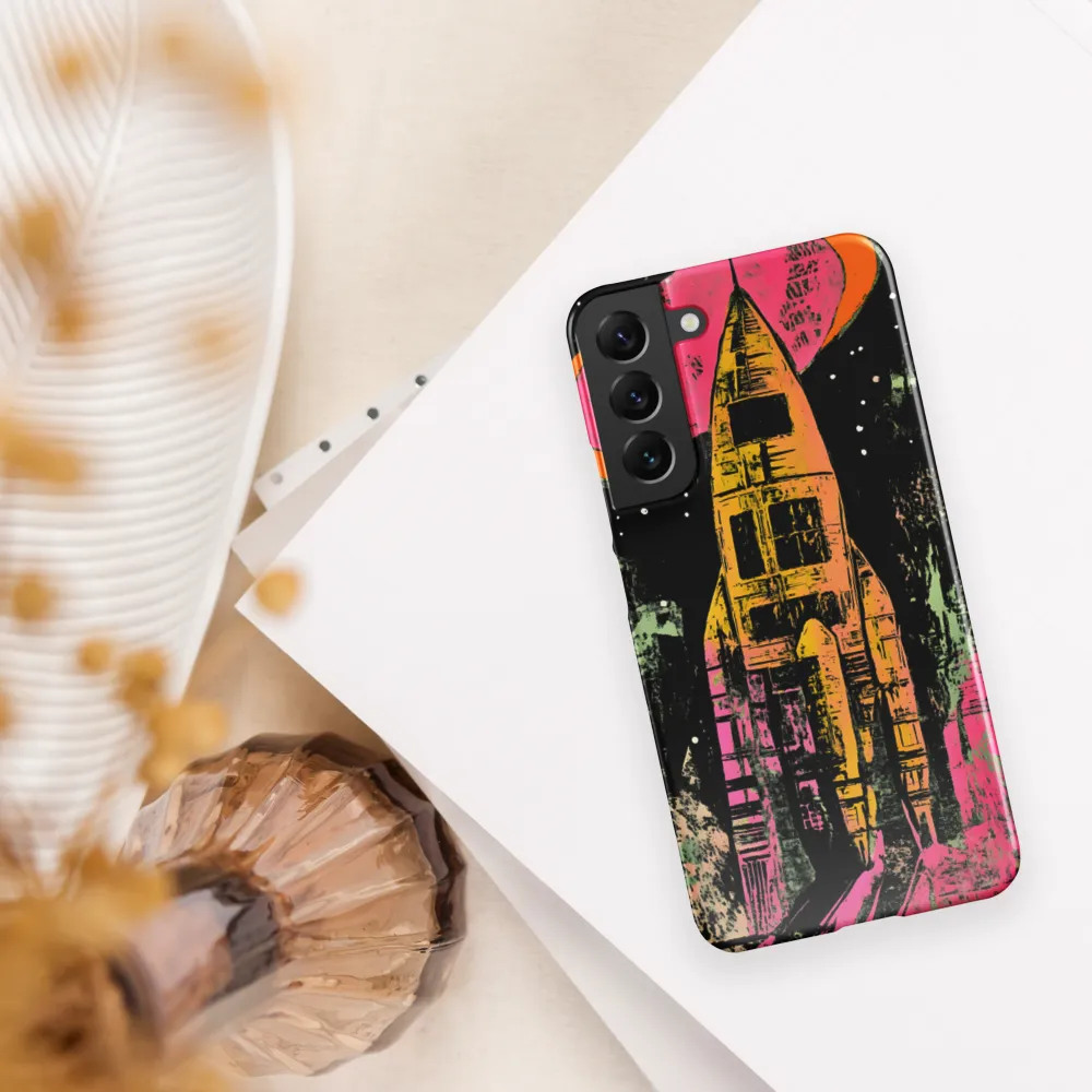 Cosmic Voyage: A Surreal Rocket Adventure
