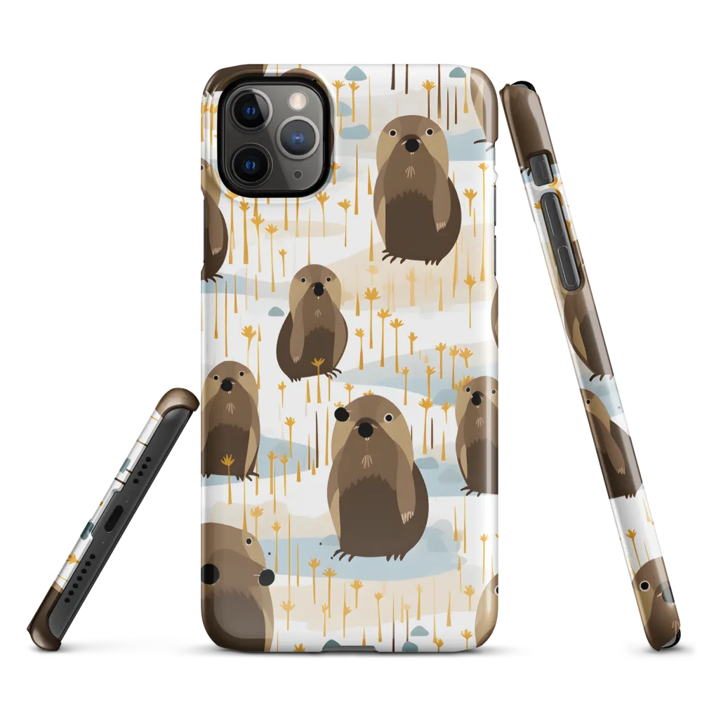 Whimsical Waters: A Celebration of Otters and Seals | Phone Case |  11 Pro Max | Snap Case | Glossy