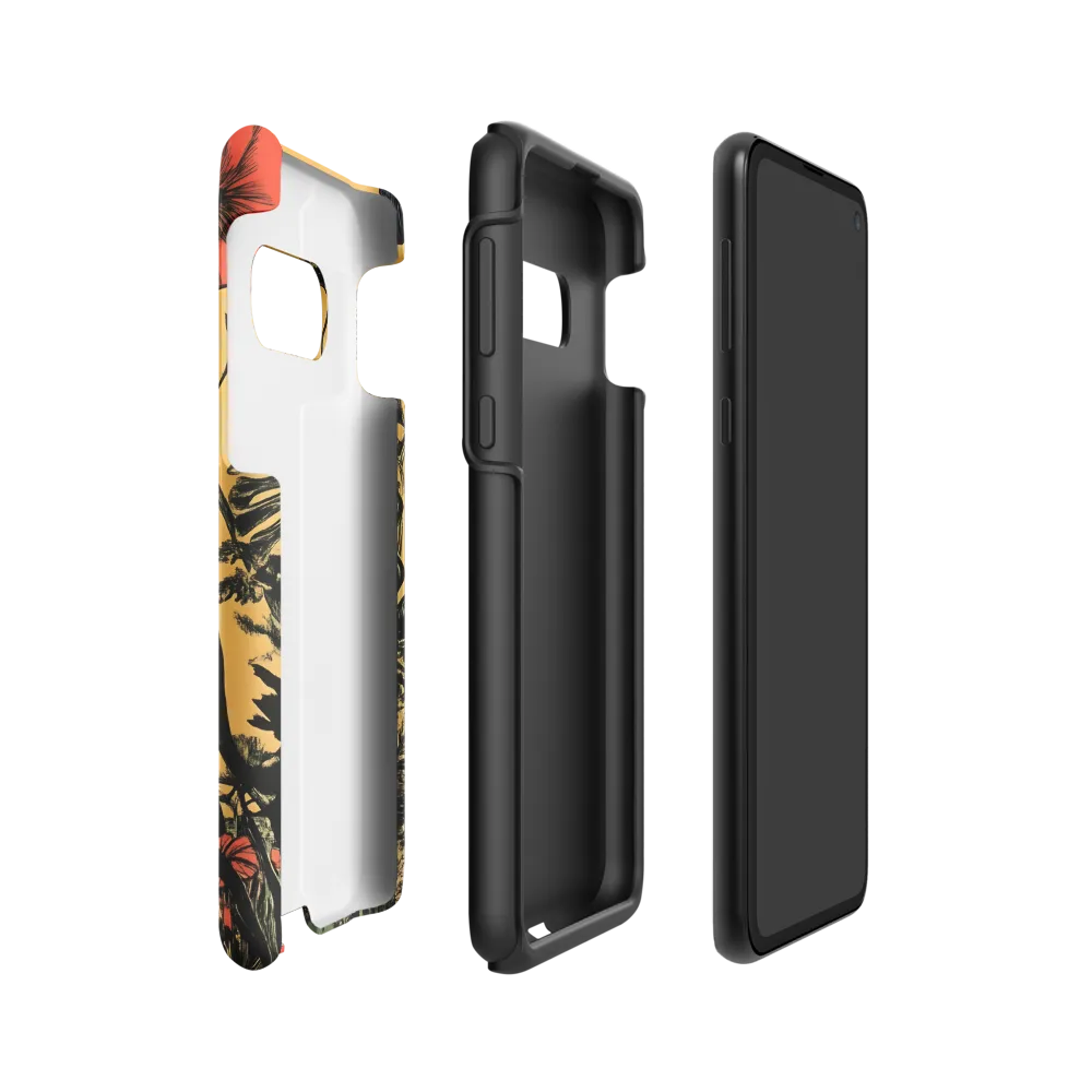 Floral Majesty: The Elephant's Sanctuary | Phone Case |  S10e | Tough Case | Matte