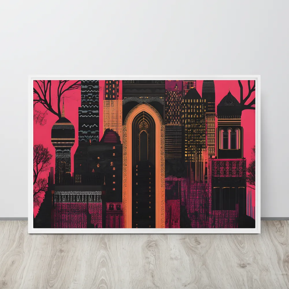 Urban Reverie | Canvas with White Frame | 24″×36″