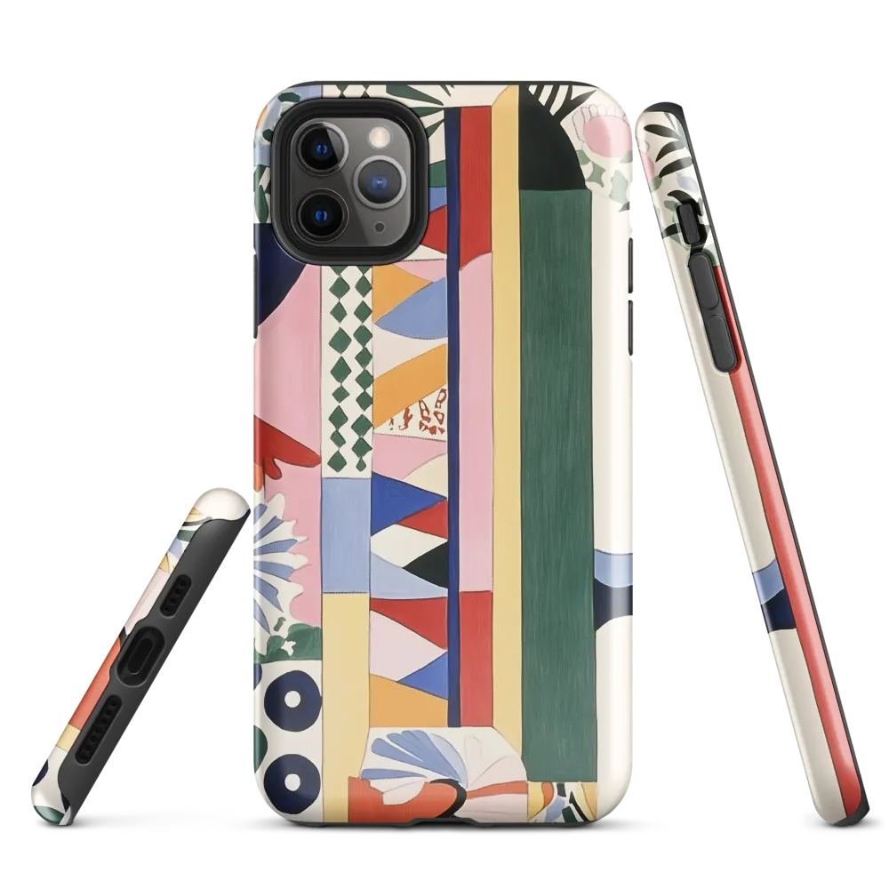 Vibrant Geometric Harmony | Phone Case |  11 Pro Max | Tough Case | Glossy