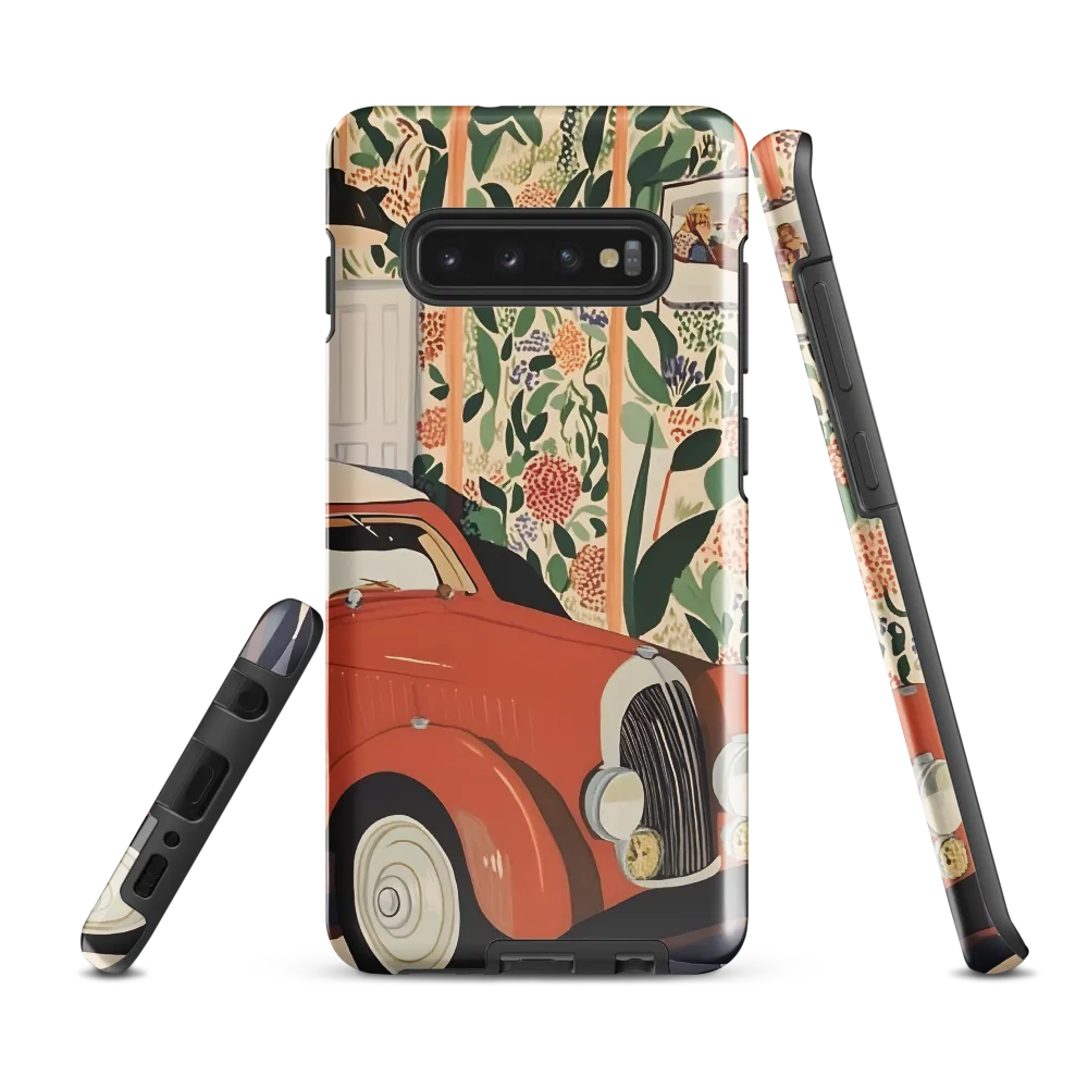 Vintage Charm: A Modern Encounter | Phone Case |  S10 Plus | Tough Case | Glossy