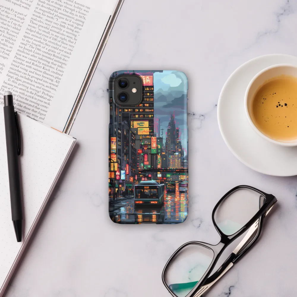 Neon Dreams: A Pixelated Urban Night
