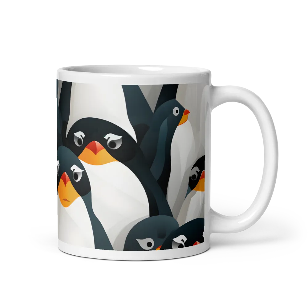 Penguin Parade | Mug with White inside | 11 oz