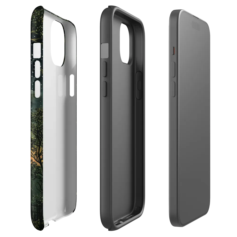 Mystical Nightscape Under the Full Moon | Phone Case |  15 Plus | Tough Case | Matte