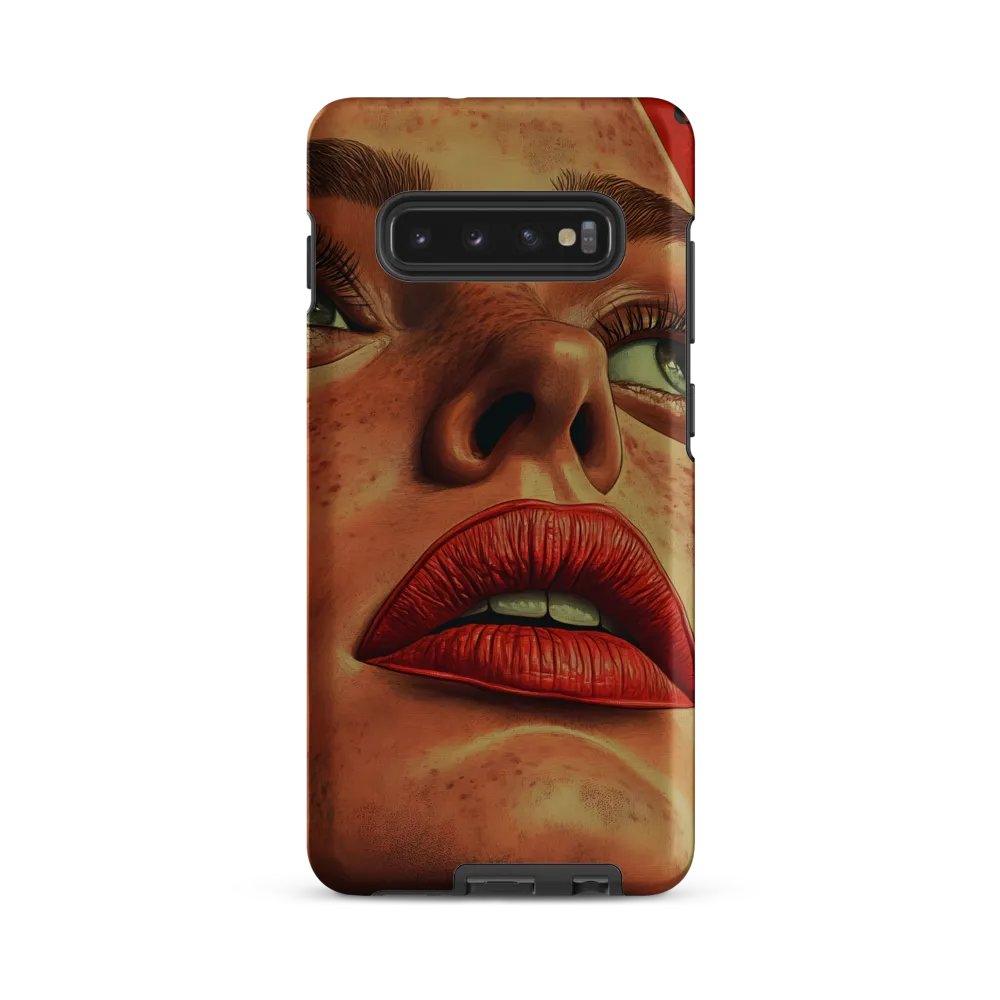 Red Intensity: A Portrait of Elegance