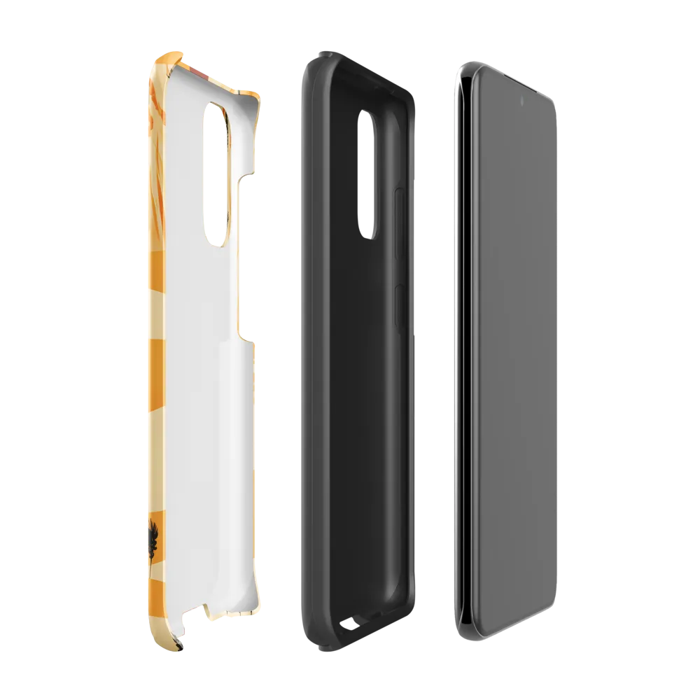 Embracing the Fields: A Floral Journey | Phone Case |  S20 | Tough Case | Glossy