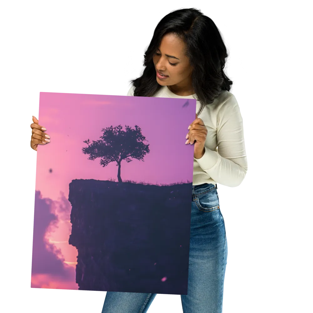 Solitude on the Edge | Metal Print | 16″×20″
