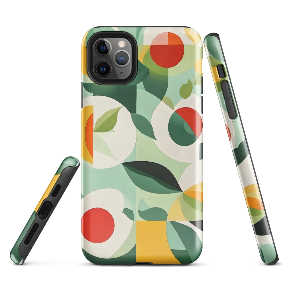 Harmony in Shapes: A Playful Abstract Design | Phone Case |  11 Pro Max | Tough Case | Glossy