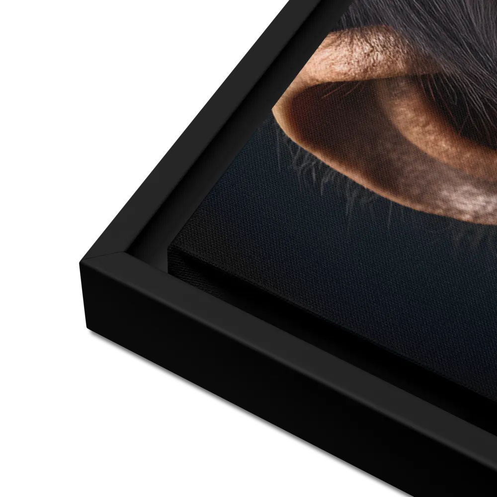Whispers of Curiosity | Canvas with Black Frame | 24″×36″