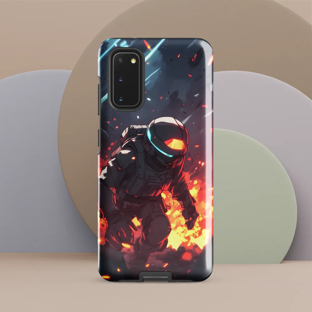 Astronaut Amidst Chaos