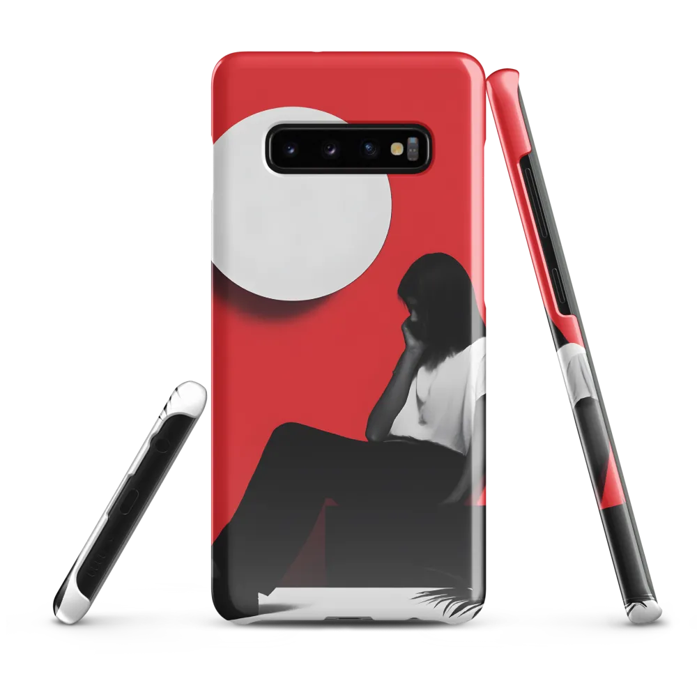 Contemplation in Red | Phone Case |  S10 Plus | Snap Case | Glossy