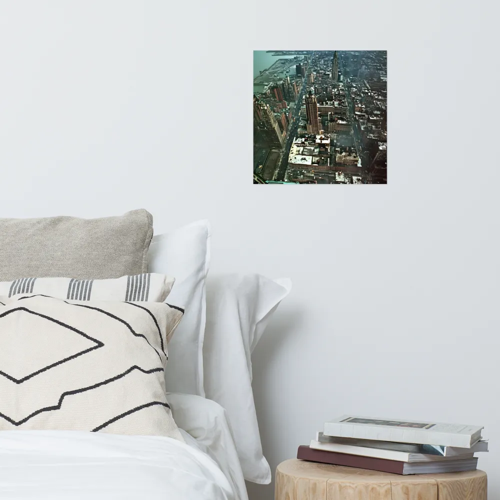 Aerial Symphony of Urban Life | Poster | 14″×14″