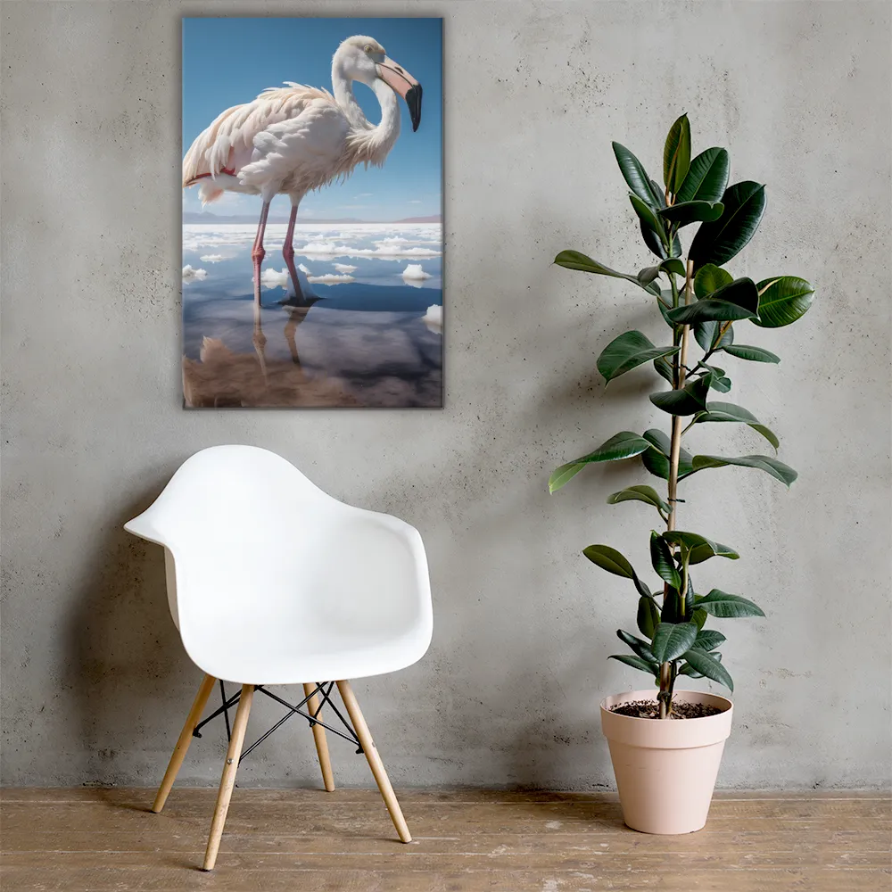 Graceful Solitude of a Flamingo