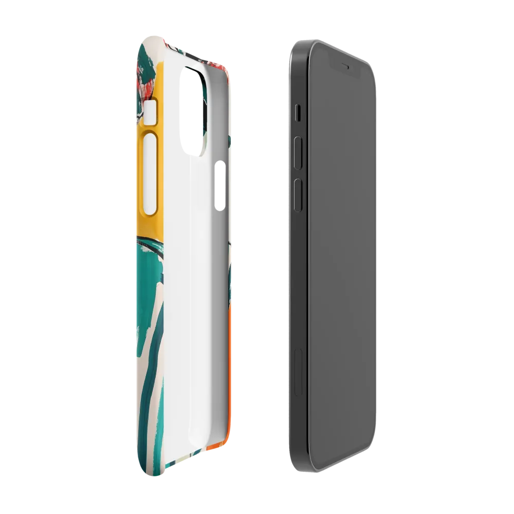 Contemplative Portrait in Bold Hues | Phone Case |  12 Pro | Snap Case | Glossy
