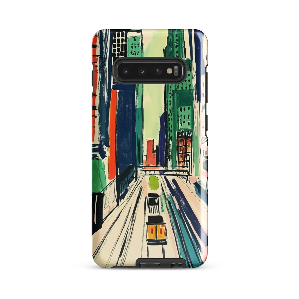 Urban Vibrance: A City in Motion | Phone Case |  S10 Plus | Tough Case | Glossy