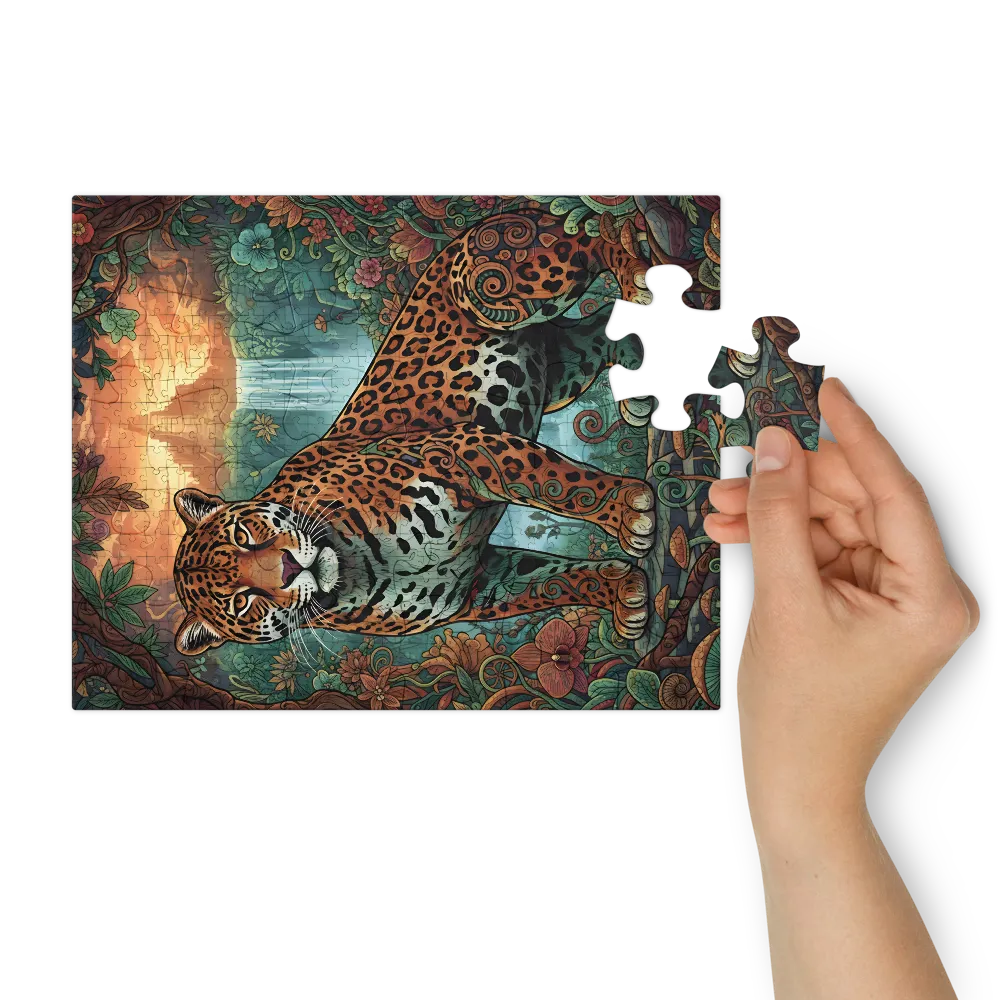 Jungle Guardian 
 Jigsaw Puzzle in Tin Box