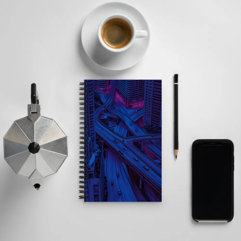 Urban Pulse: A Futuristic Drive | Spiral Notebook