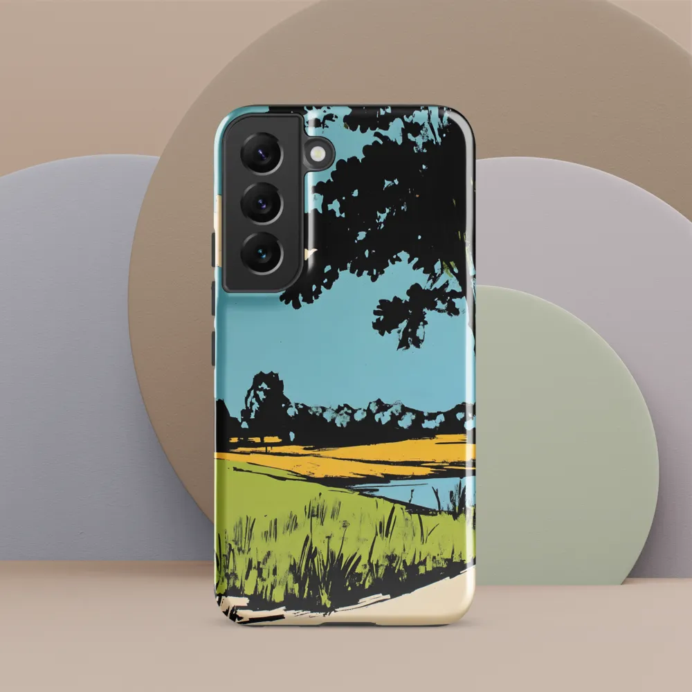 Vibrant Landscape in Pop Art Style