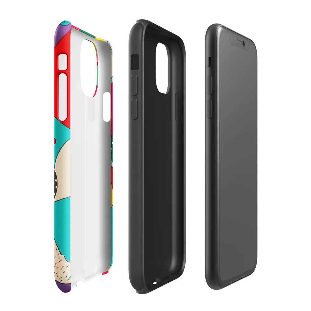 Playful Geometry in Color | Phone Case |  11 | Tough Case | Glossy