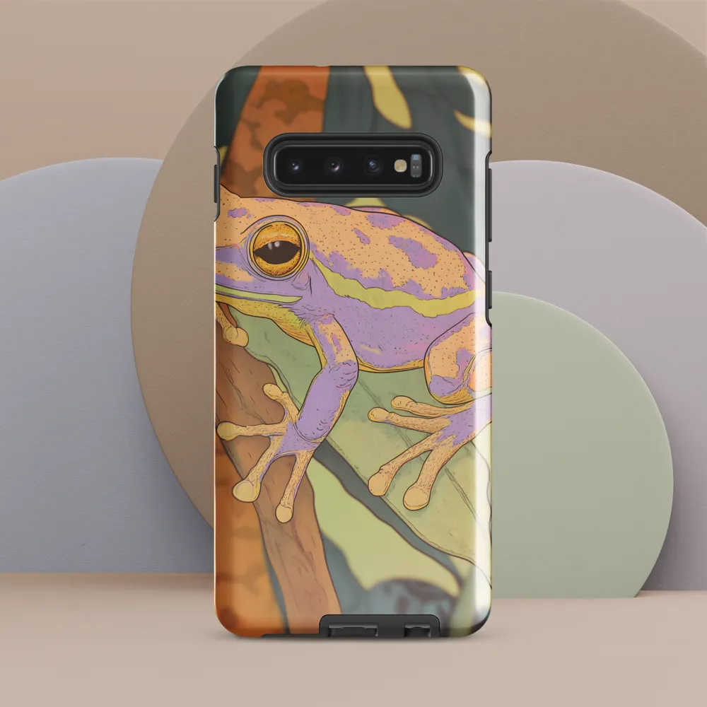 Elegance in Nature: The Vibrant Frog | Phone Case |  S10 Plus | Tough Case | Glossy