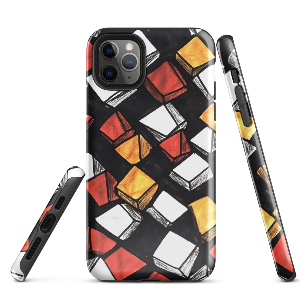 Dynamic Blocks | Phone Case |  11 Pro Max | Tough Case | Glossy